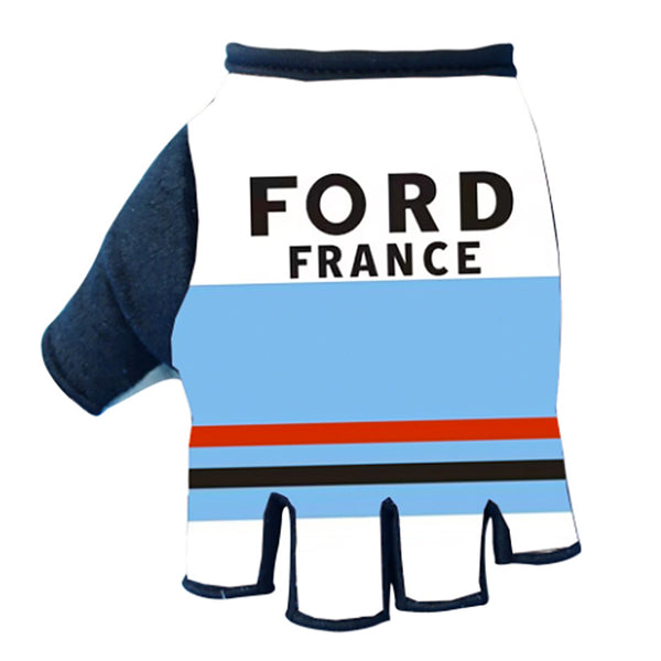 Gants Mitaines Cycliste Vintage - Cuir Et Tricot - Fabriqués En France - Taille 8 1/2