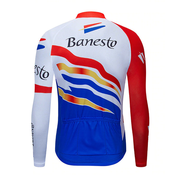 Maillot Cyclisme Vintage Banesto Nalini – Taille 5 Manches Courtes