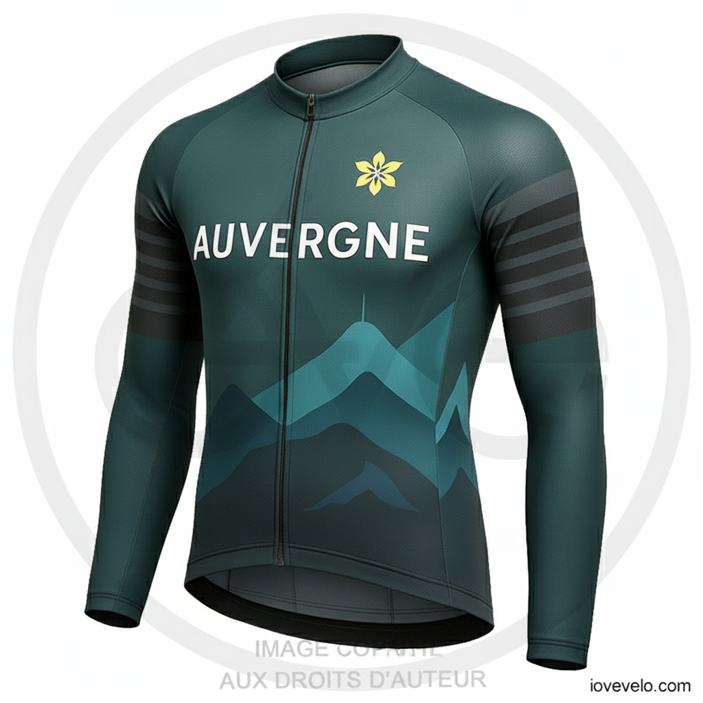 Maillot Manches Longues ÉTÉ Design "AUVERGNE"