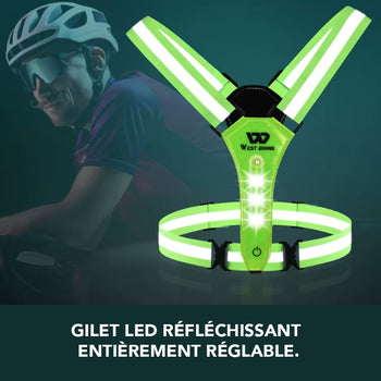 GILET REFLECHISSANT DE CYCLISME