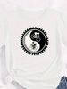 T-SHIRT FEMME MODE CYCLISTE YIN & YANG