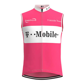 Coupe-Vent Cyclisme Sans Manches ETÉ T.MOBILE ROSE