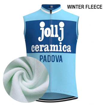 Coupe-Vent Cyclisme Sans Manches HIVER JOLLJ CERAMICA