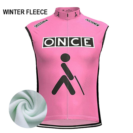 Coupe-Vent Cyclisme Sans Manches HIVER ONCE ROSE