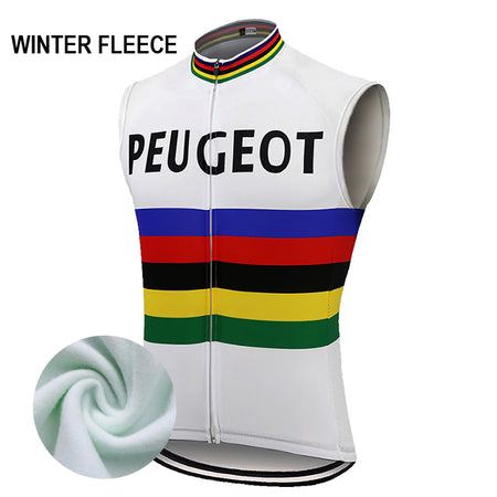 Coupe-Vent Cyclisme Sans Manches HIVER PEUGEOT BP CHAMPION DU MONDE