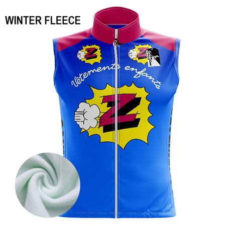 Coupe-Vent Cyclisme Sans Manches HIVER Z ENFANTS