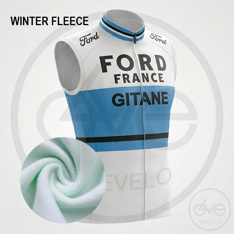 Coupe-Vent Cyclisme Sans Manches HIVER FORD FRANCE