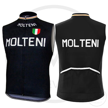 Coupe-Vent Cyclisme Sans Manches ETÉ MOLTENI NOIR