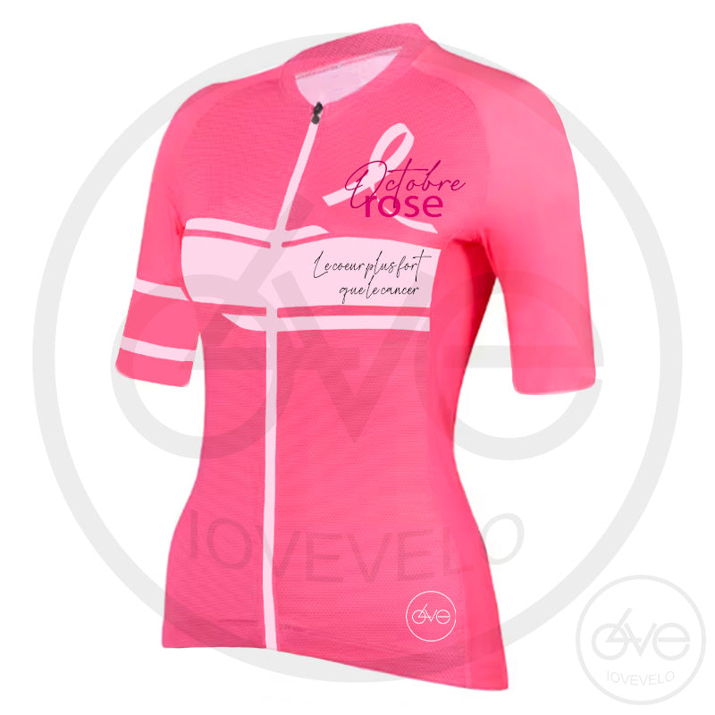 Tenue Eté Maillot ou Cuissard FEMME OCTOBRE ROSE
