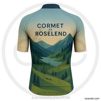Maillot Cycliste Design – “Cormet de Roselend – Harmonie Alpine”