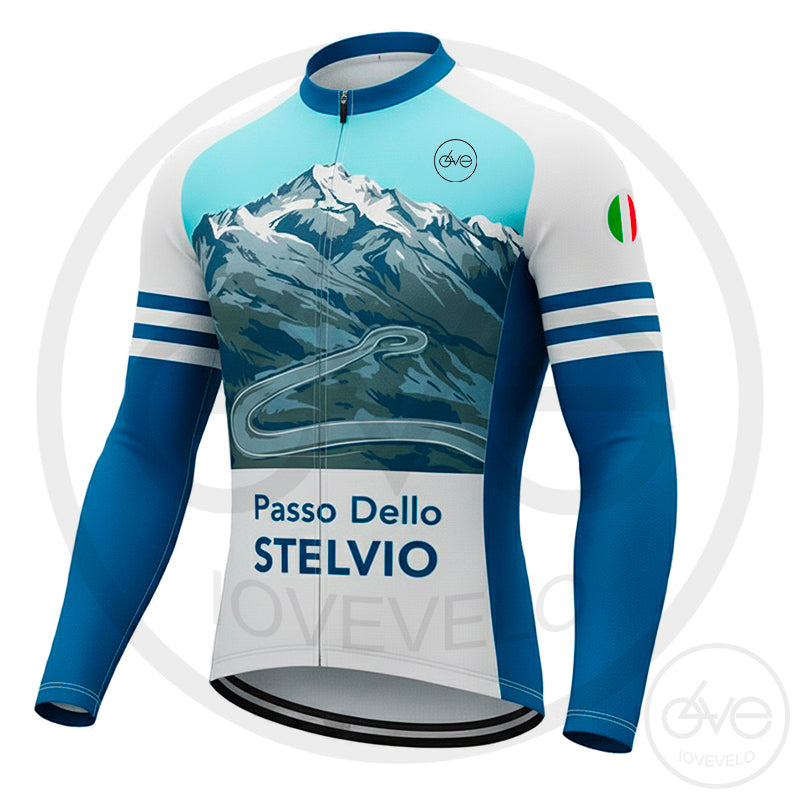 Maillot Long Eté Vintage PASSO DEL STELVIO