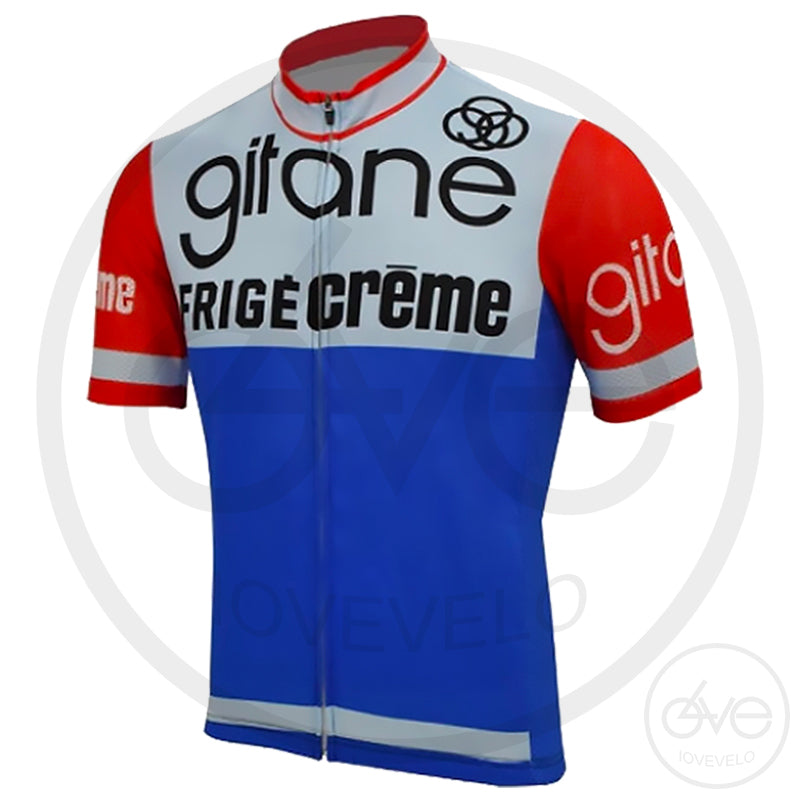 Maillot Vintage GITANE FRIGÉ CRÈME