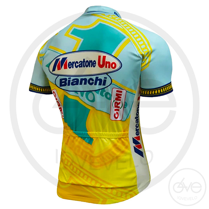 PACK MAILLOT + GANTS MERCATONE UNO VERT CELESTE