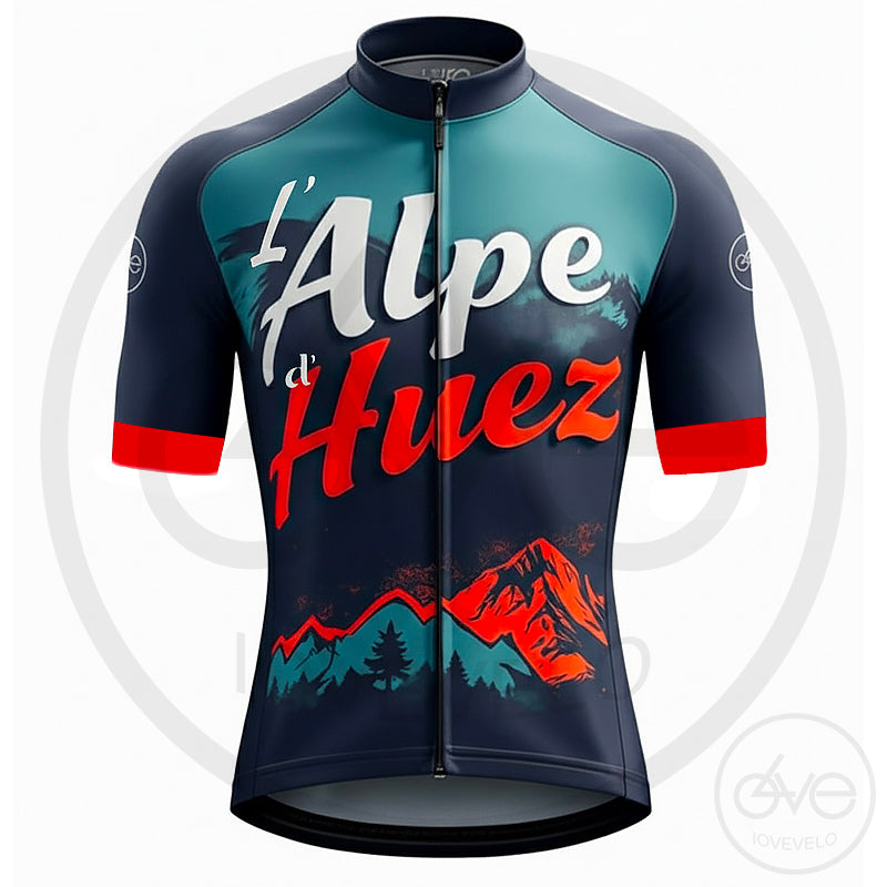 Maillot Design "ALPE d'HUEZ les Lacets"