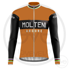 Maillot Cyclisme Vintage Eddy Merckx - Fabriqué En Italie, Taille 6, Jaune, Hitachi