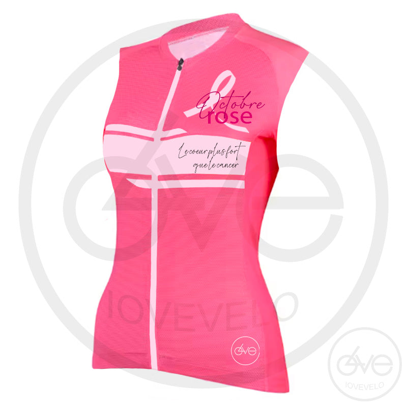 Tenue Eté Maillot ou Cuissard FEMME OCTOBRE ROSE