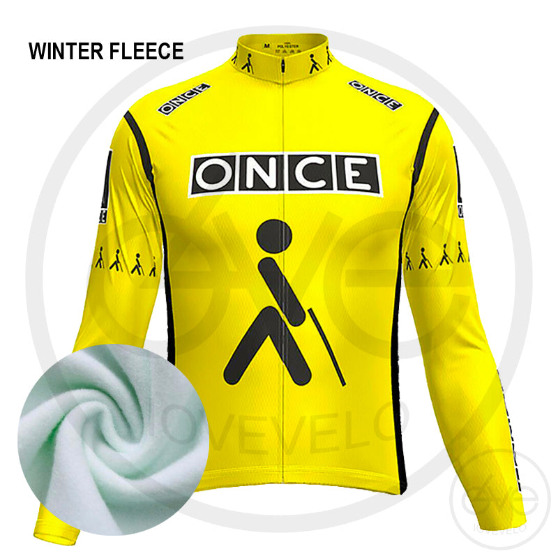Maillot Hiver Vintage ONCE JAUNE