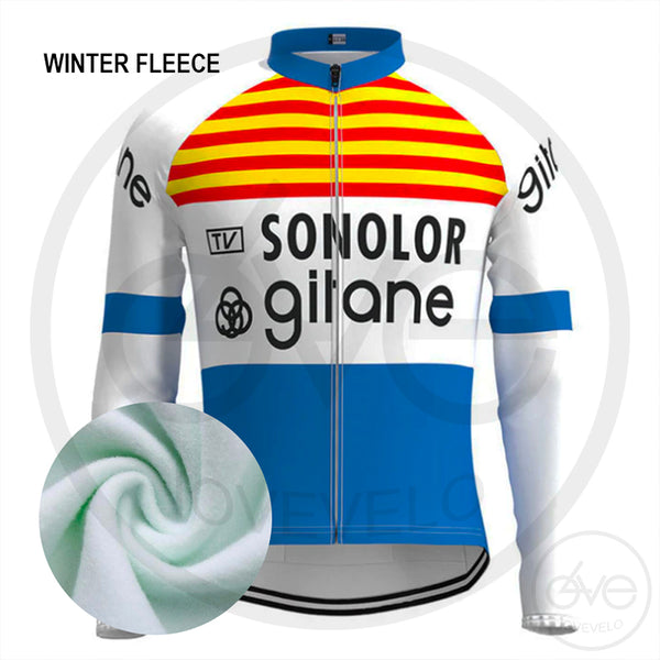 Maillot Cycliste Vintage Coop Gitane 1972 - Orange - Taille L - Occasion