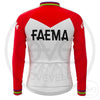 Maillot Long Eté Vintage FAEMA rouge & blanc