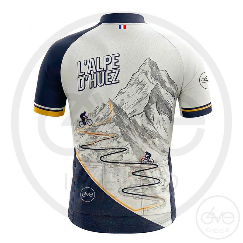 Maillot Design "ALPE d'HUEZ les Lacets"