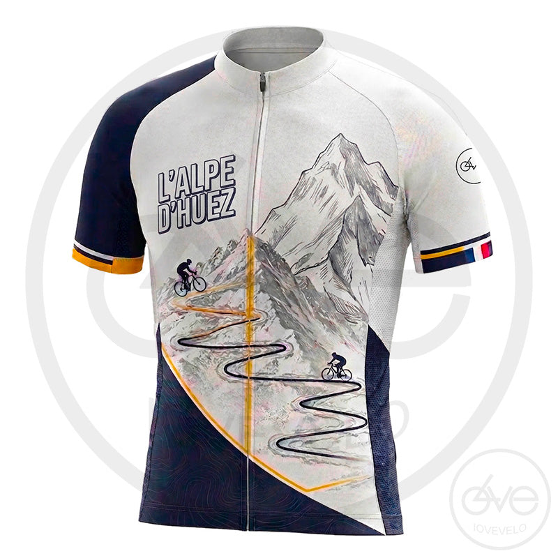 Maillot Design "ALPE d'HUEZ les Lacets"