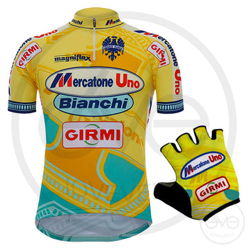 PACK MAILLOT + GANTS MERCATONE UNO JAUNE