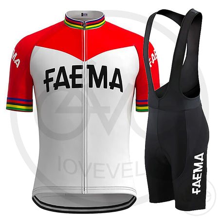 Tenue Eté Vintage FAEMA rouge et blanc