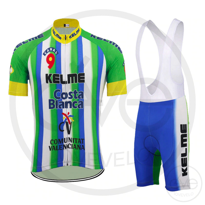 Maillot Cyclisme Vintage 1997 – Équipe Kelme Artich, Taille 5X (très Bon état)