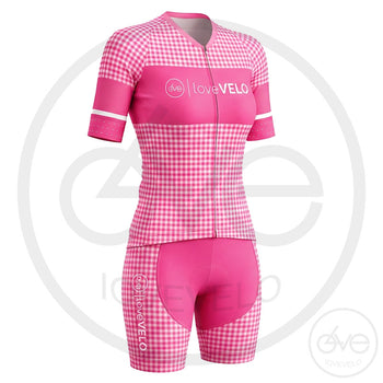 Tenue Eté Maillot ou Cuissard FEMME VICHY Rose