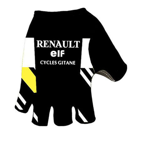 Gants Cyclistes Vintage RENAULT VUELTA NOIR