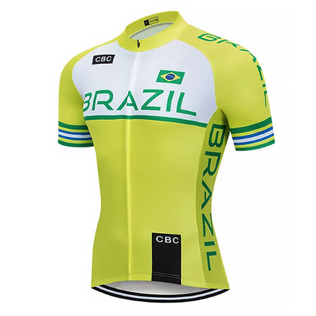 Maillot Cycliste Equipe BRESIL JAUNE