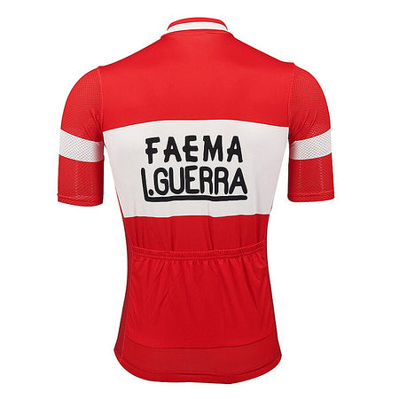 Maillot Velo Cycling FAEMA MERCKX 1969 Tour France Cycle Réplica Maillot Velo Cycling FAEMA MERCKX 1969 Tour France Cycle Réplica