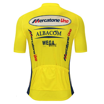 Maillot Vintage MERCATONE UNO ALBACOM JAUNE