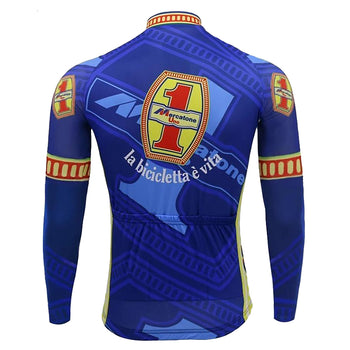 Maillot Hiver Vintage MERCATONE UNO WEGA BLEU