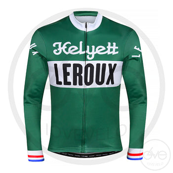 Maillot Long Eté Vintage HELYETT LEROUX VERT