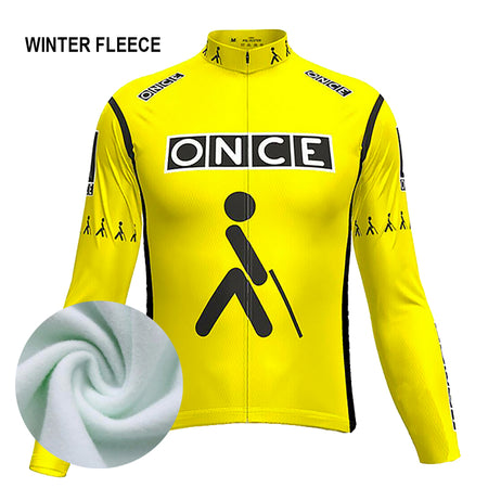 Maillot Hiver Vintage ONCE JAUNE