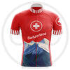 Maillot Design "SWITZERLAND - SUISSE" Rouge