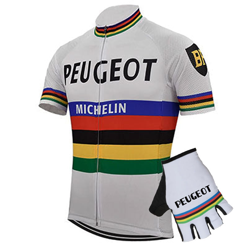 Pack Maillot + Gants CHAMPION DU MONDE PEUGEOT
