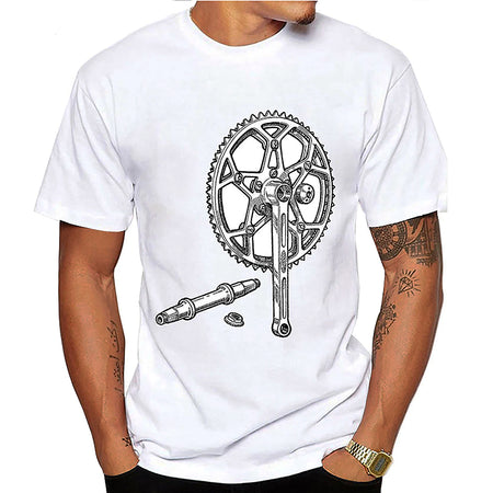 T-SHIRT VINTAGE CYCLISTE PEDALIER