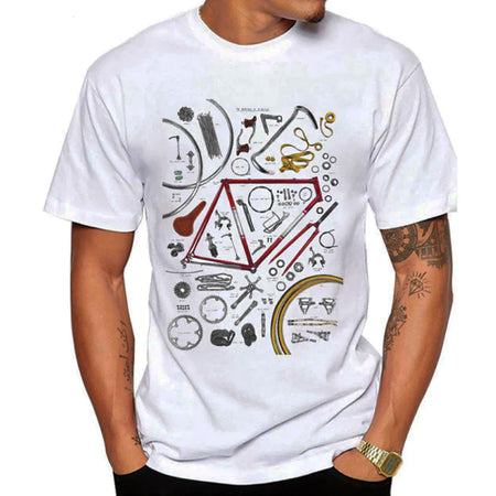 T-SHIRT MODE CYCLISTE PIECES DE VELO
