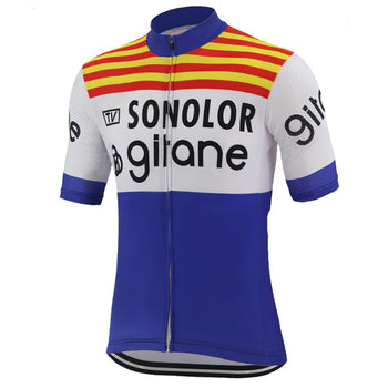 Maillot cyclisme vintage gitane super U - Équipements vélos