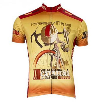 un maillot cycliste avec un design, des couleurs et un graphisme original qui attire le regard !