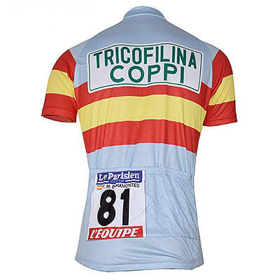 Maillot Cycliste Vintage TRICOFILINA COPPI