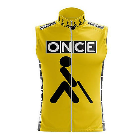 Coupe-Vent Cyclisme Sans Manches ETÉ ONCE JAUNE
