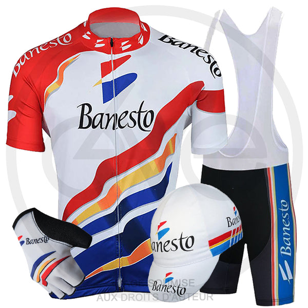 BANESTO Team Maillot 1997 Nalini Campagnolo Vintage 90s Tour de France BANESTO Team Maillot 1997 Nalini Campagnolo Vintage 90s Tour de France