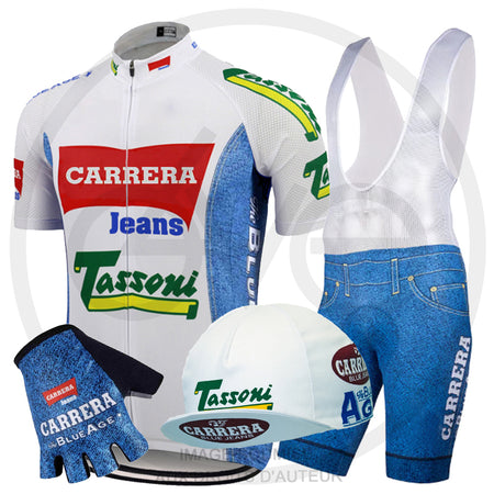 PACK ETE TENUE GANTS CASQUETTE CARRERA TASSONI