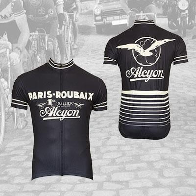 Maillot Eté Cycliste Vintage Alcyon Paris Roubaix