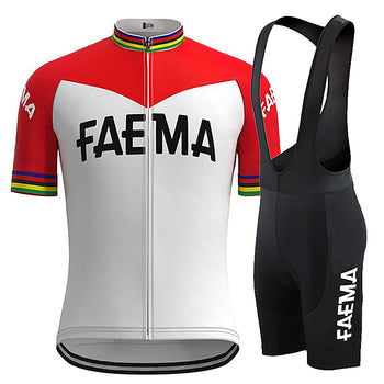 Tenue Eté Vintage FAEMA rouge et blanc