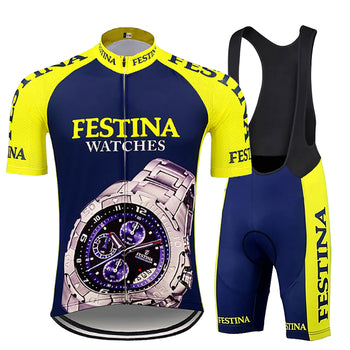 Tenue Eté Vintage FESTINA Jaune Bleu