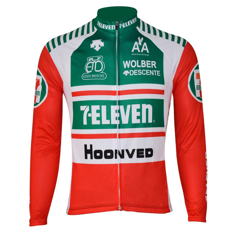 Maillot-Cycliste-VINTAGE-Hiver-7 ELEVEN